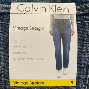 Calvin Klein Ladies Straight Jean NWT